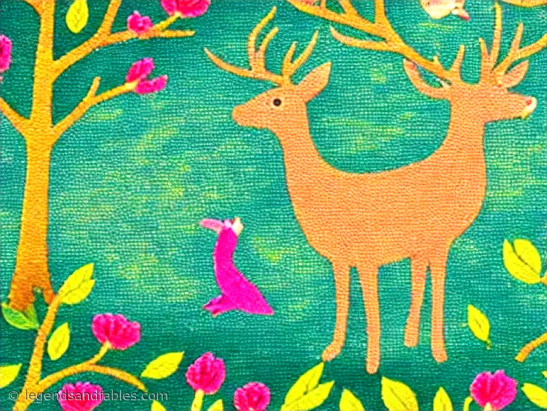 The Golden Deer of the Forest — Legends and Fables