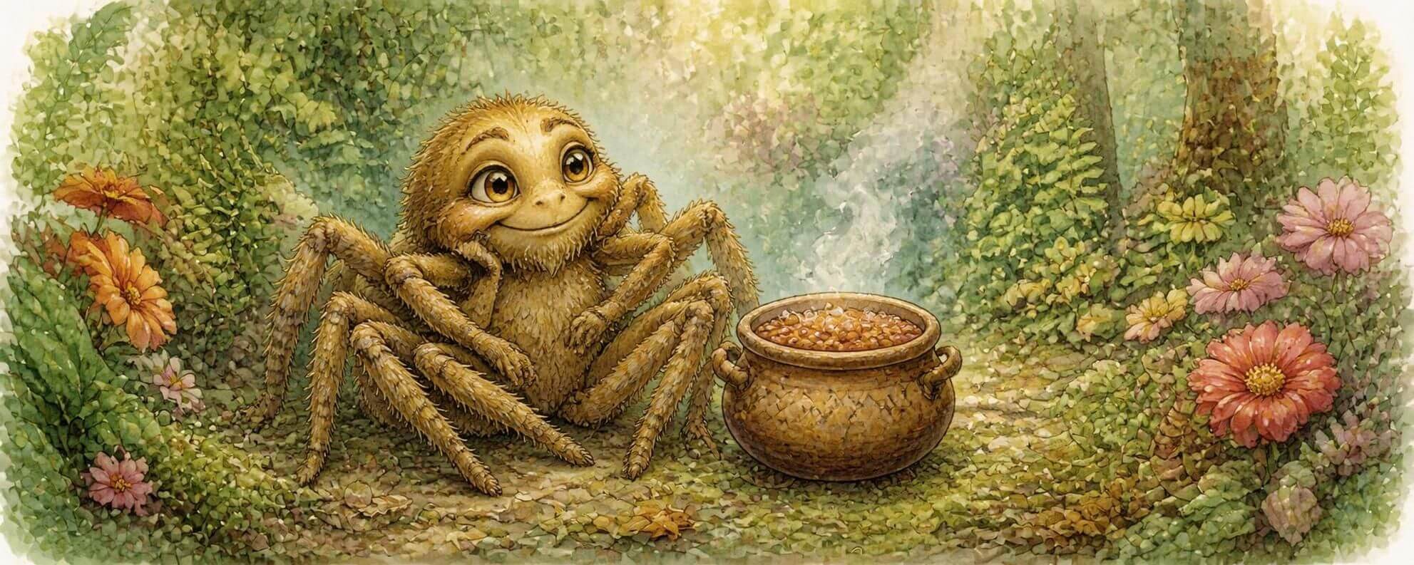 Anansi and the Pot of Beans — Legends and Fables