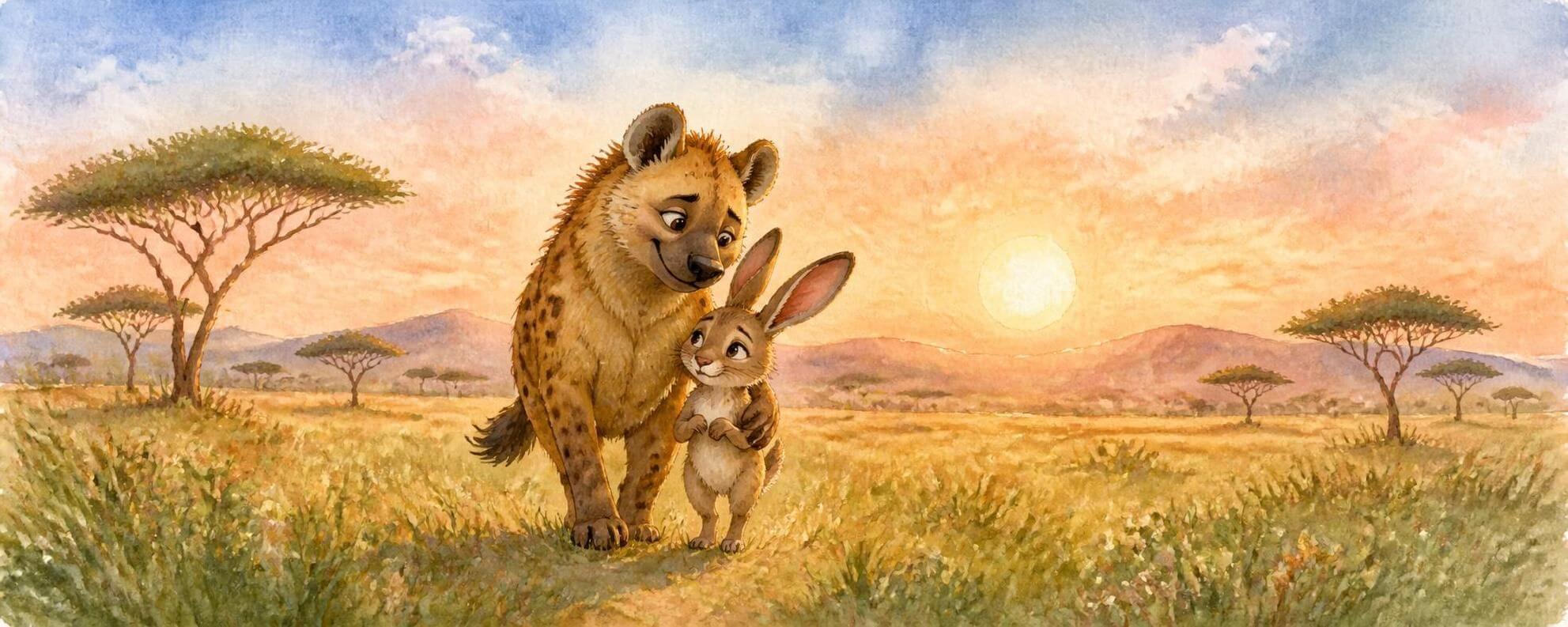 The Hare and the Hyena — Legends and Fables