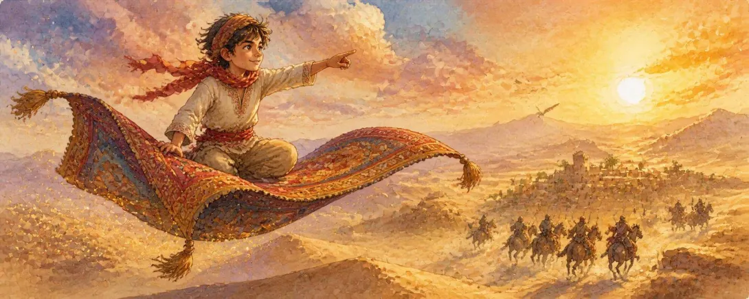 The Flying Carpet of Baghdad