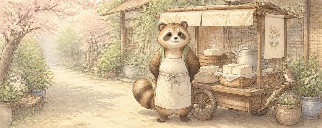 The Tanuki and the Tofu Shop — Legends and Fables